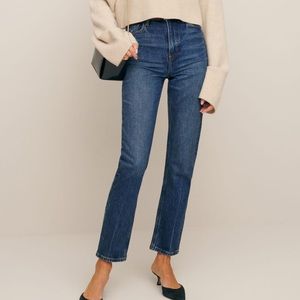 Reformation Liza Ultra High Rise Straight Jeans